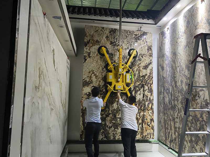 Indoor Lifting of Natural Marble