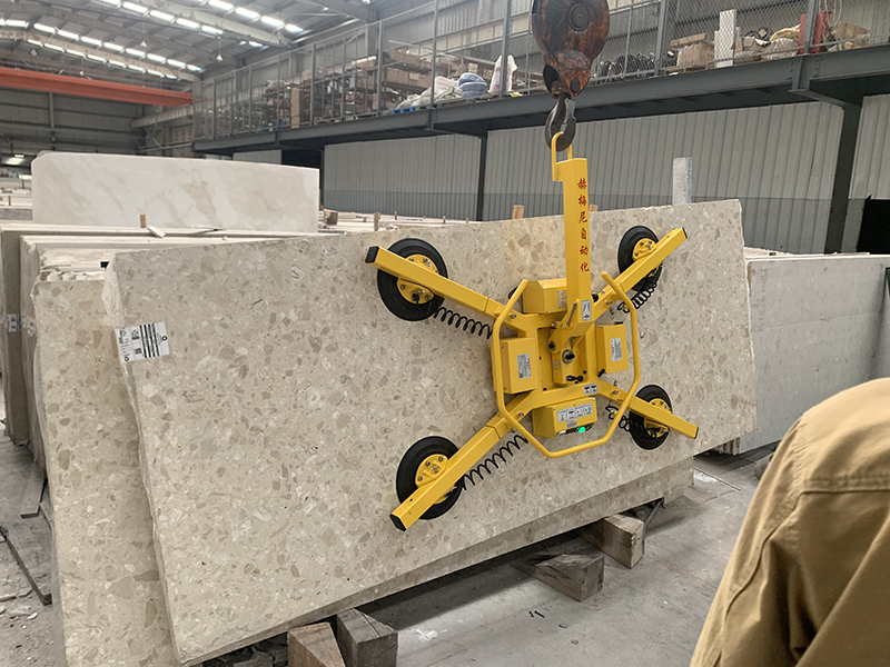 Indoor Lifting of Natural Marble